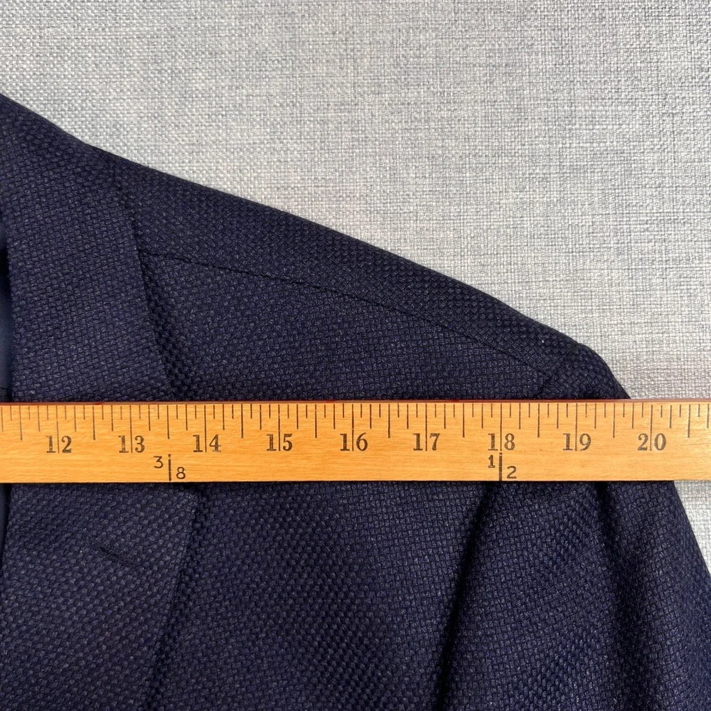 Jos. A. Bank Reserve Wool Cashmere Blazer Sport Coat Men 44L Navy Reda Italy